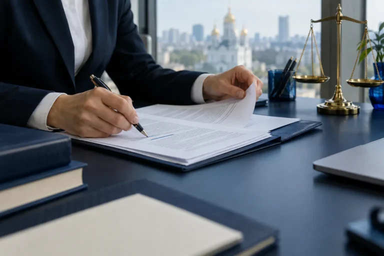 Адвокат готує заяву про забезпечення позову у цивільній справі